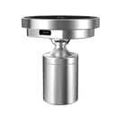 12PRO 15W Aluminum Alloy MagSafe Magnetic Car Wireless Charger Mobile Phone Holder for iPhone 12 Series(Silver)