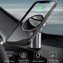 12PRO 15W Aluminum Alloy MagSafe Magnetic Car Wireless Charger Mobile Phone Holder for iPhone 12 Series(Silver)