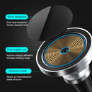 12PRO 15W Aluminum Alloy MagSafe Magnetic Car Wireless Charger Mobile Phone Holder for iPhone 12 Series(Silver)