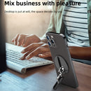R-JUST HZ17 W-type Magnetic Mobile Phone Holder for iPhone 12 / 13 Series(Silver)