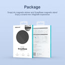 NILLKIN Plain Skin Version Magsafe Ring Magnetic Mobile Phone Holder Set (Black)