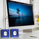 USB Mini Mobile Phone Computer Wired Speaker, Does Not Support Tuning(Blue)