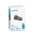 MOMAX UC12 20W PD + QC3.0 Dual Ports Car Charger