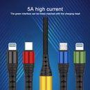 Micro + Dual 8 Pin + Type-C / USB-C 4 In 1 Multi-function Fast Charging Cable, Length: 1.2m