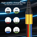Micro + Dual 8 Pin + Type-C / USB-C 4 In 1 Multi-function Fast Charging Cable, Length: 1.2m