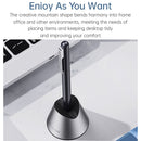 ROCK SPACE RPC1617 For Huawei M-Pen 2 Silicone + Aluminum Alloy Business Style Base Multifunctional Storage Bracket with Spare Nib Storage Slot