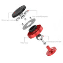 CaseMe Universal Stand Paste Type 360 Degree Rotation Magnetic Car Mount Phone Holder, For iPhone, Galaxy, Sony, Lenovo, HTC, Huawei, and other Smartphones(Red)