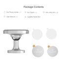 CaseMe Universal Stand Paste Type 360 Degree Rotation Magnetic Car Mount Phone Holder, For iPhone, Galaxy, Sony, Lenovo, HTC, Huawei, and other Smartphones(Silver)