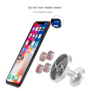 CaseMe Universal Stand Paste Type 360 Degree Rotation Magnetic Car Mount Phone Holder, For iPhone, Galaxy, Sony, Lenovo, HTC, Huawei, and other Smartphones(Silver)