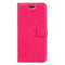 For iPhone 8 & 7 Crazy Horse Texture Horizontal Flip Leather Case with Magnetic Buckle & Holder & Card Slots & Wallet & Photo Frame(Magenta)