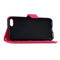 For iPhone 8 & 7 Crazy Horse Texture Horizontal Flip Leather Case with Magnetic Buckle & Holder & Card Slots & Wallet & Photo Frame(Magenta)