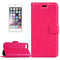 For iPhone 8 & 7 Crazy Horse Texture Horizontal Flip Leather Case with Magnetic Buckle & Holder & Card Slots & Wallet & Photo Frame(Magenta)