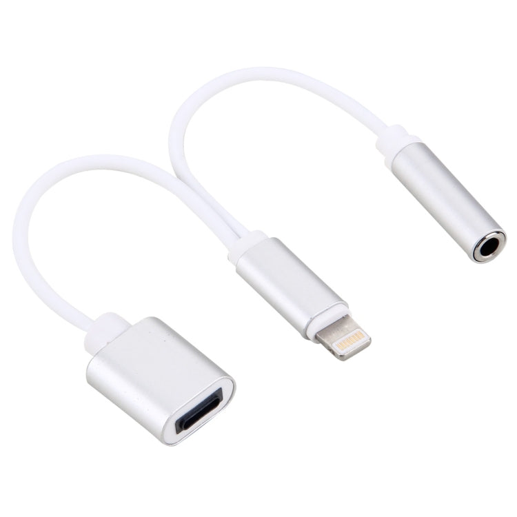 10cm 8 Pin Female & 3.5mm Audio Female to 8 Pin Male Charger&