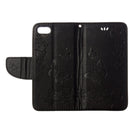 For iPhone 8 & 7 Pressed Flowers Butterfly Pattern Horizontal Flip Leather Case with Holder & Card Slots & Wallet(Black)