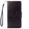 For iPhone 8 & 7 Pressed Flowers Horizontal Flip Leather Case with Holder & Card Slots & Wallet(Black)