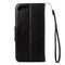 For iPhone 8 & 7 Pressed Flowers Horizontal Flip Leather Case with Holder & Card Slots & Wallet(Black)