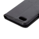 For iPhone 8 & 7 Pressed Flowers Horizontal Flip Leather Case with Holder & Card Slots & Wallet(Black)