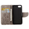 For iPhone 8 & 7 Pressed Flowers Horizontal Flip Leather Case with Holder & Card Slots & Wallet(Grey)