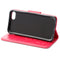 For iPhone 8 & 7 Pressed Flowers Horizontal Flip Leather Case with Holder & Card Slots & Wallet(Magenta)