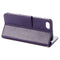 For iPhone 8 & 7 Pressed Flowers Horizontal Flip Leather Case with Holder & Card Slots & Wallet(Purple)