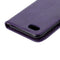 For iPhone 8 & 7 Pressed Flowers Horizontal Flip Leather Case with Holder & Card Slots & Wallet(Purple)