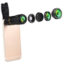 HAUTIK HK-002 5 in 1 198 Degree Fisheye Lens + 15X Macro Lens + 0.6X Wide Lens + 12X Telephoto Lens + CPL Lens Kits, For iPhone, Galaxy, Sony, Lenovo, HTC, Huawei, Google, LG, Xiaomi, other Smartphones and Ultra-thin Digital Camera