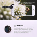 HAUTIK HK-003 28X Macro Lens with Clip, For iPhone, Galaxy, Sony, Lenovo, HTC, Huawei, Google, LG, Xiaomi, other Smartphones and Ultra-thin Digital Camera