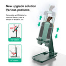 Luggage-shaped Retractable Folding Desktop Stand for Mobile Phones and Tablets Under 13 inch (Green)