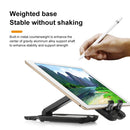 Luggage-shaped Retractable Folding Desktop Stand for Mobile Phones and Tablets Under 13 inch (White)