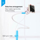 UBN-48 Extended Version Rotatable and Detachable Lazy Desktop Bedside Stand Mobile Phone Stand, Height: 130cm (Blue)