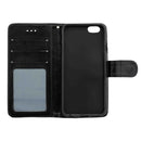 For iPhone 8 & 7 Crazy Horse Texture Horizontal Flip Leather Case with Holder & Card Slots & Wallet & Photo Frame (Black)