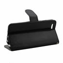 For iPhone 8 & 7 Crazy Horse Texture Horizontal Flip Leather Case with Holder & Card Slots & Wallet & Photo Frame (Black)