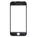 Front Screen Outer Glass Lens with Front LCD Screen Bezel Frame for iPhone 7 (Black)