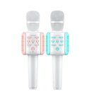 WK D23 3.5mm Interface Wireless Microphone Palm KTV Live K Song Bao Bluetooth Speaker Phone Microphone (Blue)