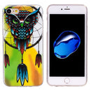 For iPhone 8 & 7 Noctilucent Owl Pattern IMD Workmanship Soft TPU Back Cover Case