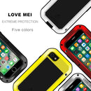 LOVE MEI for iPhone 7 Professional and Powerful Dustproof Shockproof Anti-slip Metal Protective Case(Black)