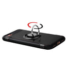 For iPhone 8 & 7 Phone Ring Armor TPU + PC 360 Degrees Rotation Magnetic Phone Ring Stent Combination Case(Black)