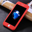 For iPhone SE 2020 & 8 & 7 Stylish Lightweight 360 Degree Shockproof Detachable TPU + PC Combination Protective Case (Red)