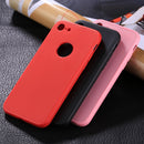 For iPhone SE 2020 & 8 & 7 Stylish Lightweight 360 Degree Shockproof Detachable TPU + PC Combination Protective Case (Red)