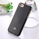 GOOSPERY JELLY CASE for iPhone 8 & 7 TPU Glitter Powder Drop-proof Protective Back Cover Case (Black)
