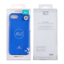 GOOSPERY JELLY CASE for iPhone 8 & 7 TPU Glitter Powder Drop-proof Protective Back Cover Case (Dark Blue)