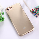 GOOSPERY JELLY CASE for iPhone 8 & 7 TPU Glitter Powder Drop-proof Protective Back Cover Case (Gold)
