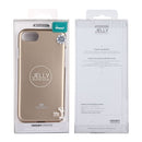 GOOSPERY JELLY CASE for iPhone 8 & 7 TPU Glitter Powder Drop-proof Protective Back Cover Case (Gold)