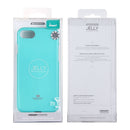 GOOSPERY JELLY CASE for iPhone 8 & 7 TPU Glitter Powder Drop-proof Protective Back Cover Case (Mint Green)