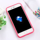 GOOSPERY JELLY CASE for iPhone 8 & 7 TPU Glitter Powder Drop-proof Protective Back Cover Case (Magenta)