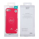 GOOSPERY JELLY CASE for iPhone 8 & 7 TPU Glitter Powder Drop-proof Protective Back Cover Case (Magenta)