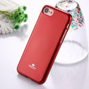 GOOSPERY JELLY CASE for iPhone 8 & 7 TPU Glitter Powder Drop-proof Protective Back Cover Case (Red)