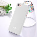 GOOSPERY JELLY CASE for iPhone 8 & 7 TPU Glitter Powder Drop-proof Protective Back Cover Case (White)