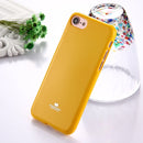 GOOSPERY JELLY CASE for iPhone 8 & 7 TPU Glitter Powder Drop-proof Protective Back Cover Case (Yellow)