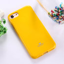 GOOSPERY JELLY CASE for iPhone 8 & 7 TPU Glitter Powder Drop-proof Protective Back Cover Case (Yellow)